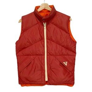 Vintage Camel Reversible Prime Northern Goose Down Puffer Vest Size XS